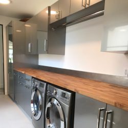cabinets in laundry room